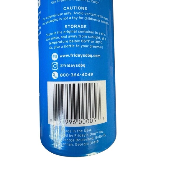 Friday’s Dog Oodle Doodler 6 in 1 Dog Shampoo Made In The USA 12 fl.oz - Picture 6 of 8